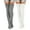 White/Gray, variant on Fuklindy Women's Cable Knitted Boot Socks, Thigh High Warm Socks Extra Long Winter Thick Stockings Fashion Over Knee Leg Warmers