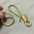 thumbnail image 2 of OUNONA Keychain Accessories Copper Winding Keychain Hook 8.7x2.5x0.4in 1Set Compact Key Holder, 2 of 8