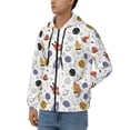 thumbnail image 3 of Naloa Rocket Planets Men’s Hoodies, Zip up Hoodie, Sweatshirts,Hoodies for Men Sizes S-3XL-3X-Large, 3 of 5