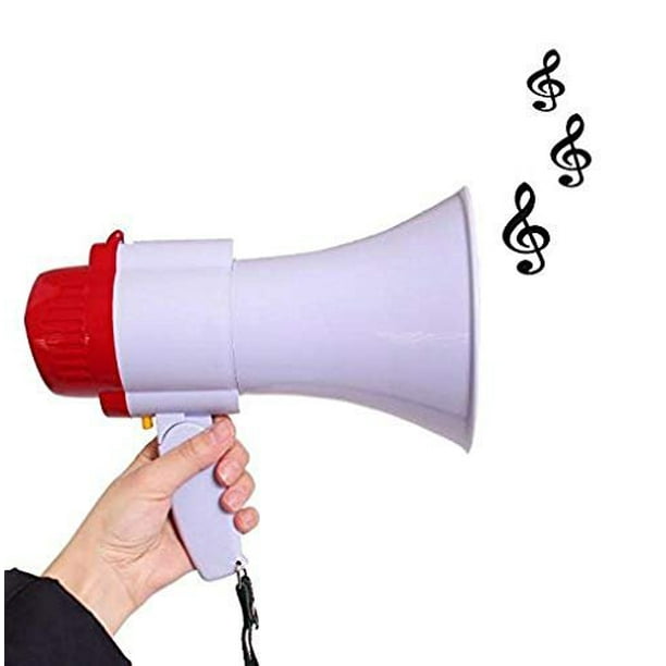 Megaphone Toy Pretend Play Musical Bullhorn Toy with Record and