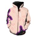 thumbnail image 1 of Sudadera con capucha y cremallera para hombre, diseño abstracto de hojas de plantas, con estampado 3D, unisex, de moda, de manga larga, estilo hip hop, divertida, para adolescentes, de gran tamaño., 1 of 6