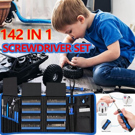 Screwdriver Set 142pcs Electronic Precision Screwdriver With 120 Bit Magnetic Repair Tool Kit For Iphone Macbook Computer Laptop PC Tablet