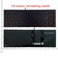 thumbnail image 1 of Clavier US RU pour MSI Crosshair 15 15-A11U 15-B12U B12UEZ GF66 MS-1582 GL66 GF76 GL76 MS-17L1 MS-17H3 V203222CK1 Rétroéclairé US Rouge Rétroéclairage, 1 of 5