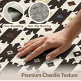 thumbnail image 6 of ODIKA 6'x9' Washable Area Rug Non-Slip, Easy Care, Checkered Southwestern With Diamond Motifs And Geometric Border for Family Room, Living Room, Master Bedroom, 6 of 7