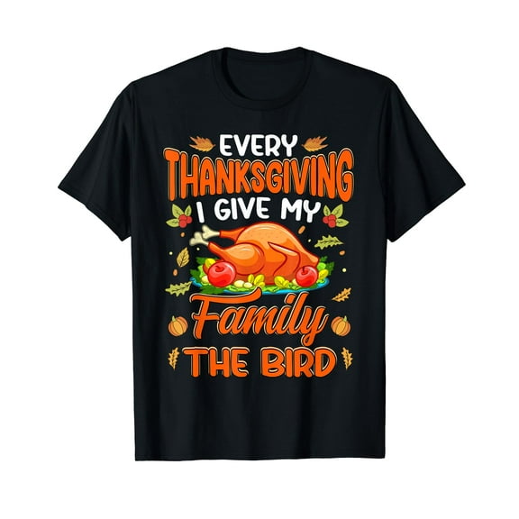 Funny Thanksgiving Family Matching For Mens Womens Adults Black T-Shirt