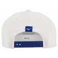 thumbnail image 2 of Gorra de golf Mizuno Crossed Clubs Snapback para mujer, color blanco, 2 of 5