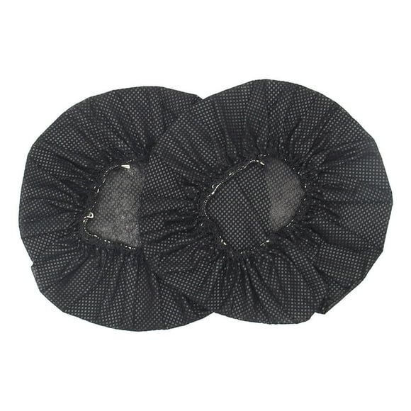 100pcs Headphone Covers Lightweight Portable Headphone Wear-resistant Cushion Non Woven Fabric Stretchable Earphone Covers for Black
