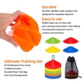 thumbnail image 5 of Paquete de 50 conos de fútbol ágiles con bolsas y soportes portátiles, adecuados para entrenamiento de fútbol, ​​conos para entrenamiento deportivo, conos deportivos, 5 of 5