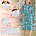 thumbnail image 6 of DISNIMO Blue Axolotl Dress for Kids Dress for Girls Collared Long Sleeve Dress for Girls 3-4 Dresses for Childrens Twirl Dress Kids Polyester Dresses for Girls Soft Dress for Kids Swing Dress, 6 of 7