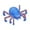 Blue, variant on Meitianfacai Stress Relieving DIY Chain Toy Versatile Mechanical Spider Splicing Type Stress Relieving Toy Transformable Spider Toys For Kids Party Favors, Blue