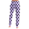 thumbnail image 4 of Trgacdwlo Womens Star Print Pajama Pants Loose Fit Joggers Pj Bottoms for Women Elastic Waist Drawstring Cozy Womens Sleep Pants with Pocket, 4 of 5