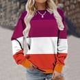 thumbnail image 2 of Patlollav Pntutb Women Sweatshirt Long Sleeve,Ladies Solid Loose Tunic Tops, 2 of 6