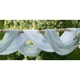 thumbnail image 2 of Warm Home Designs Wedding Arch Draping Fabric Bundle Has 2 288 Inch (24 Feet) Scarves in White & Silver Gray Colors for Wedding Ceremony or Photo Backdrop. AD White & Silver 288, 2 of 5