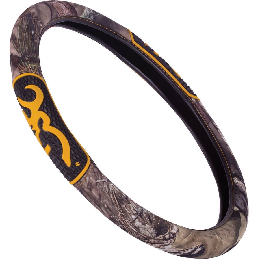 Browning Auto Steering Wheel Cover Neoprene Mossy Oak Break-Up Country Camo
