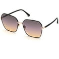 thumbnail image 6 of Tom Ford Claudia-02 TF 839 Plastic Womens Geometric Sunglasses Black Gold 62mm Adult, 6 of 6