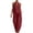 Wine, variant on PBFRDSJ Women's Casual 2 Piece Outfits V Neck Sleeveless Halter Top and Wide Leg Pants Set Summer Beach Vacation Outfits