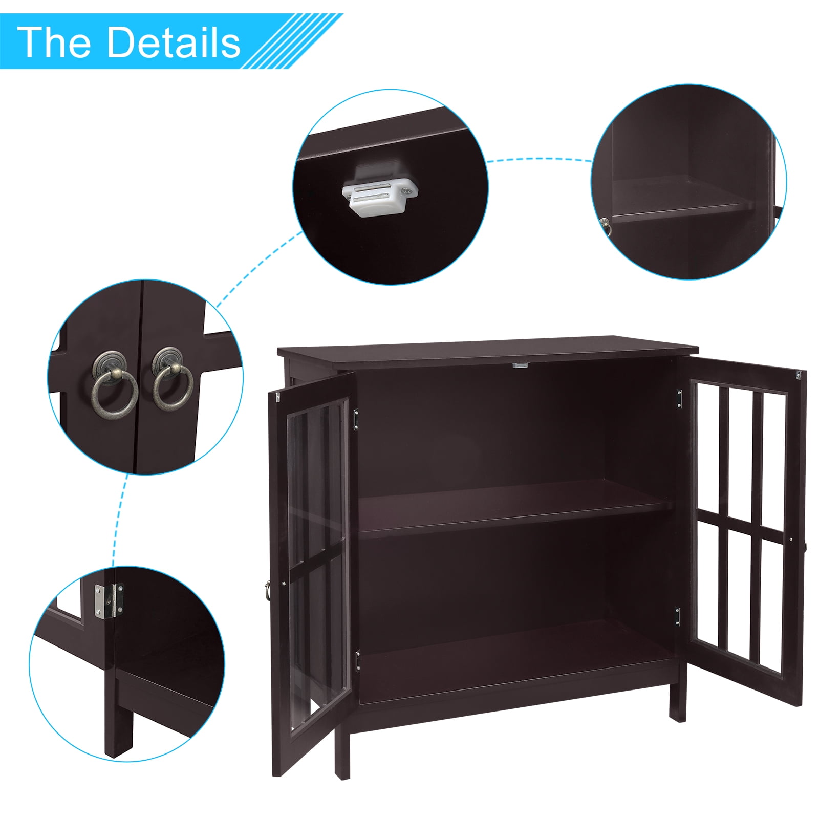 Buy SYNGAR Kitchen Sideboard Buffet Entertainment Center with Storage