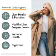 Force Factor Extra-Strength Liver Detox & Repair Capsules with Milk Thistle, Turmeric & Dandelion, 60 Count