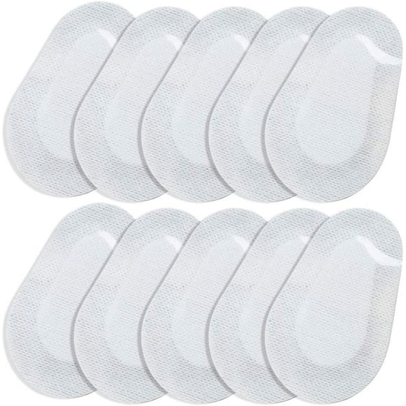 Coussinets pour les Yeux, 10 Pcs Coussinets Ovales Stériles, Patch pour les Yeux de Premiers Secours, Pansement de Soin des Yeux, Soin des Plaies 3,5 Pouces x 2,8 Pouces