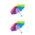thumbnail image 2 of Guardoinrt Haute Densité Impact Tissu Parapluie Pliant Robuste et Durable pour Arc-en-Ciel Coloré 2Set, 2 of 6