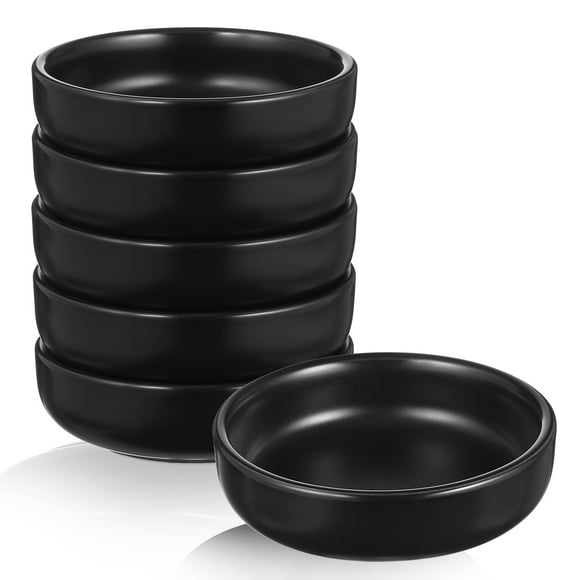 6pcs Japanese Dressing Dishes Soy Sauce Dishes Dipping Bowls for Home Restaurant