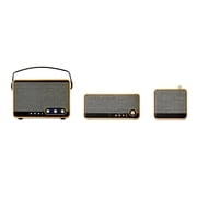 onn Medium Black Wi-Fi Speaker with Multi-Directional Sound and Bluetooth