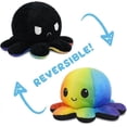 thumbnail image 3 of The Original Reversible Octopus Plushie - Pink + Aqua - Cute Sensory Fidget Stuffed Animals That Show Your Mood, 4 Inch, 3 of 5