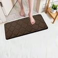 thumbnail image 4 of Hgallory Polyester Thick Water Absorbing Floor Mats for Bedroom Living Room, Solid Color Non-Slip Floor Rugs for Entrance Sofa side, Home Decor Floor Doormat, 16"x24", 1 Pack, Brown, Rectangle, 4 of 8