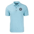 thumbnail image 2 of Men's-Cutter & Buck  Heather Powder Blue New York City FC Big & Tall Forge Eco Heather Stripe Stretch Recycled Polo, 2 of 3