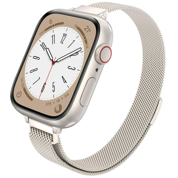 MSHUN Apple Watch Band, Women Slim Watch Band for Apple Watch 38mm 40mm 41mm 42mm 44mm 45mm, Stainless Steel Mesh Loop Magnetic Clasp Replacement for iWatch Bands Series 8 7 SE 6 5 4 3 2 1