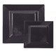 thumbnail image 2 of Platos Desechables Cuadrados Elegantes, Fiesta, Plástico 50 pzs, NEGRO, 2 of 5