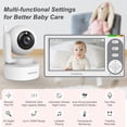 thumbnail image 2 of 4.3'' Video Baby Monitor with 30 Hours Battery, Remote Pan-Tilt-Zoom Baby Monitor No WiFi, Baby Monitor with Camera and Audio, Night Vision, ECO Mode, Two-way Talk, 8 Lullabies, 1000ft Range, 2 of 5