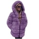 thumbnail image 5 of Abrigo y chaquetas de piel sintética con capucha y manga larga para mujer, de retazos de imitación, de longitud media, con capucha, para mujer, 5 of 5