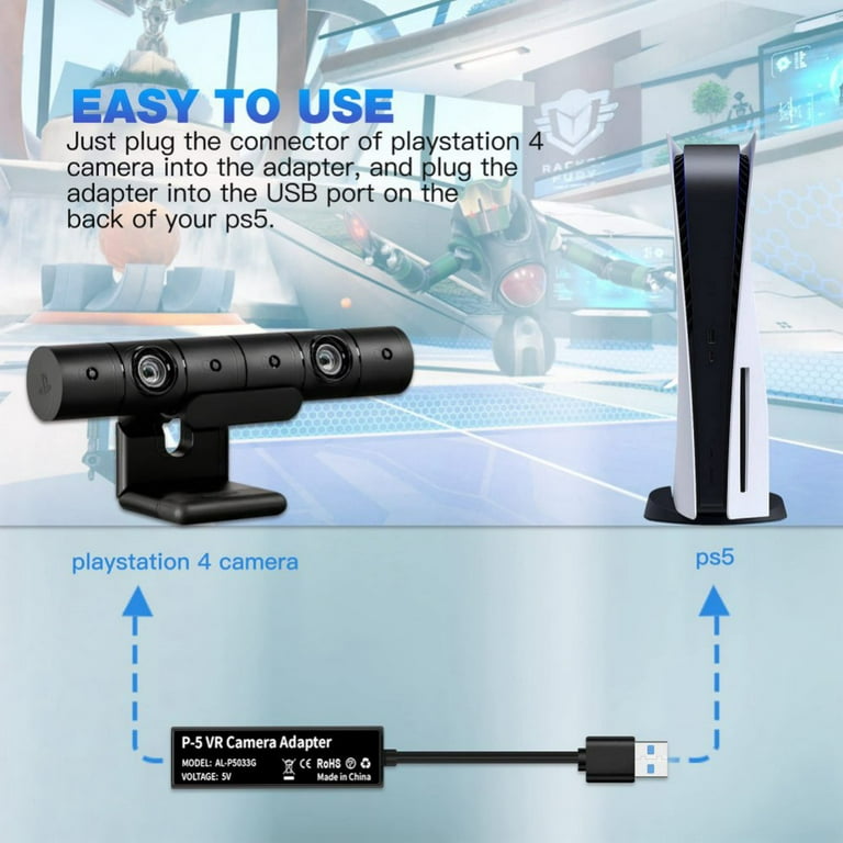 låg Bøje Skur for Playstation 4 Camera Adapter for PSVR on PS5 - Walmart.com