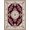 Burgundy Red Ivory, Pattern 17, variant on ODIKA 8'x10' Washable Area Rug Durable, Non-Slip Vintage Boho Grey Faded Ivory Dusty Interlocking Motifs Throw for Living Room, Under Sectional, Family