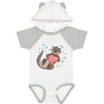 thumbnail image 3 of Inktastic Cute Smiling Valentine's Day Otter with Heart Boys or Girls Baby Bodysuit, 3 of 5