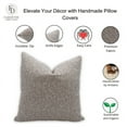 thumbnail image 4 of Fabdivine Block Print Throw Pillow Cover, 14x20 Inch Thick Linen Decorative Pillowcase, Geometrical Boho Design Brown Pillow Cover for Sofa And Couch, 4 of 5