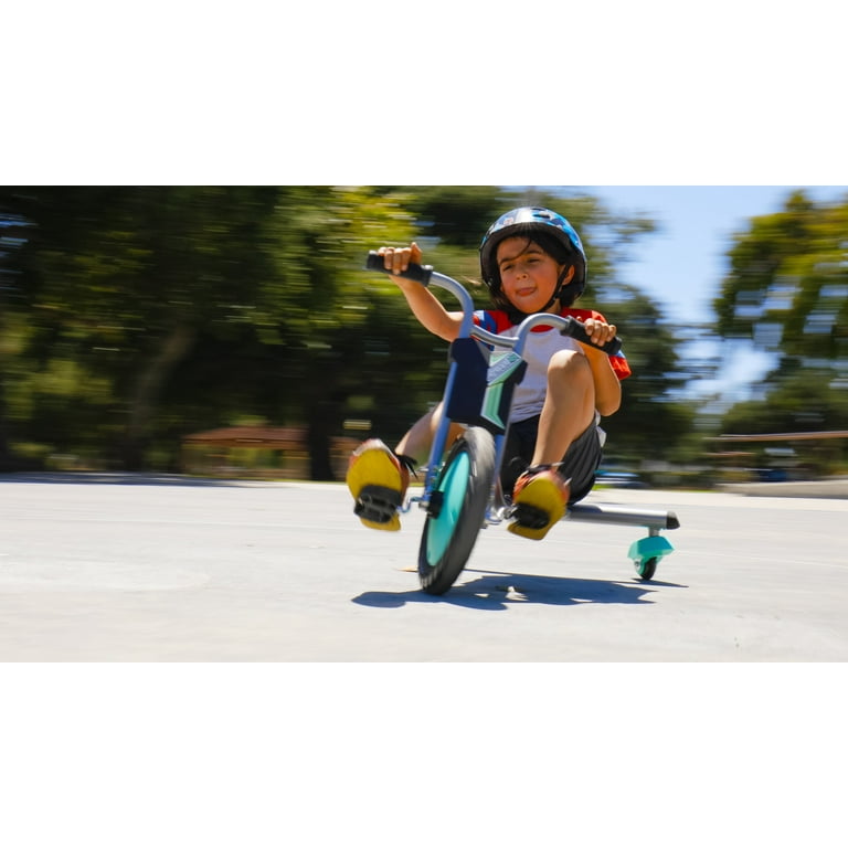 Razor RipRider 360 Mini - Teal, 360 Degrees Caster Tricycle, Easy