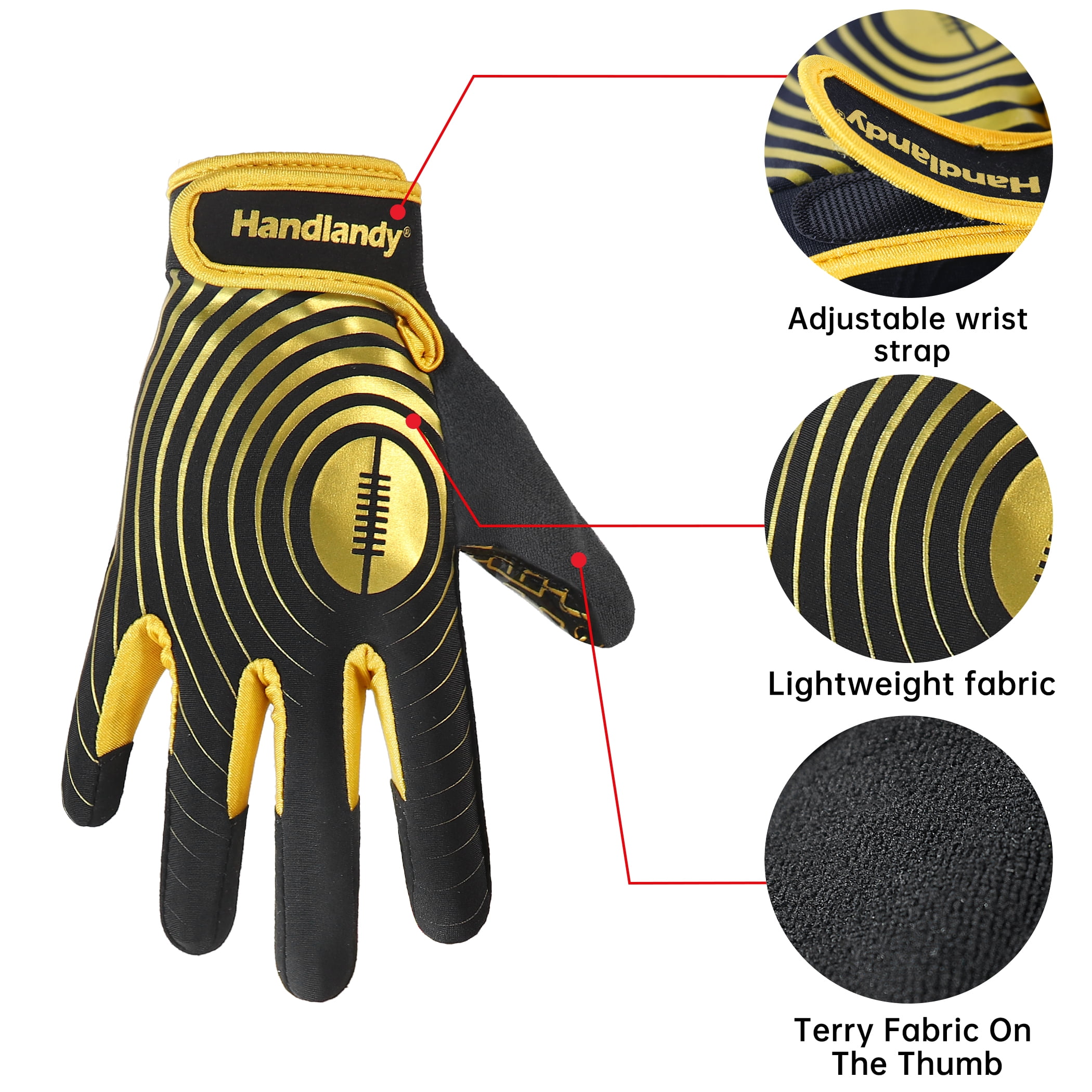 New Design Printed Style American Football Gloves Sticky Palm Wrist Covered  For Adults With Customized Logo $6 - Wholesale Pakistan 2022 Design  American Football Gloves at factory prices from ZAIN ELAHI INTERNATIONAL