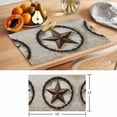 thumbnail image 6 of Independence Day Placemats Set of 12, Vintage Rustic Style Dark Brown Non-Slip Place Mats Washable Table Mats for Kitchen Dining Table Decorations Indoor/Outdoor, 6 of 9