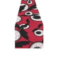 thumbnail image 4 of MKHERT Black Bats and Eyes Table Runner for Kitchen Wedding Party Home Decor 14x72 inch, 4 of 4