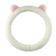 thumbnail image 1 of Funda de volante de felpa con forma de gato, accesorio blanco, elegante, fácil de instalar, anti 40cm, 1 of 8
