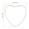 thumbnail image 2 of Uxcell Transparent Glass Cabochons, 60Pcs 8x8mm Heart Shaped Glass Dome Tiles, 2 of 5
