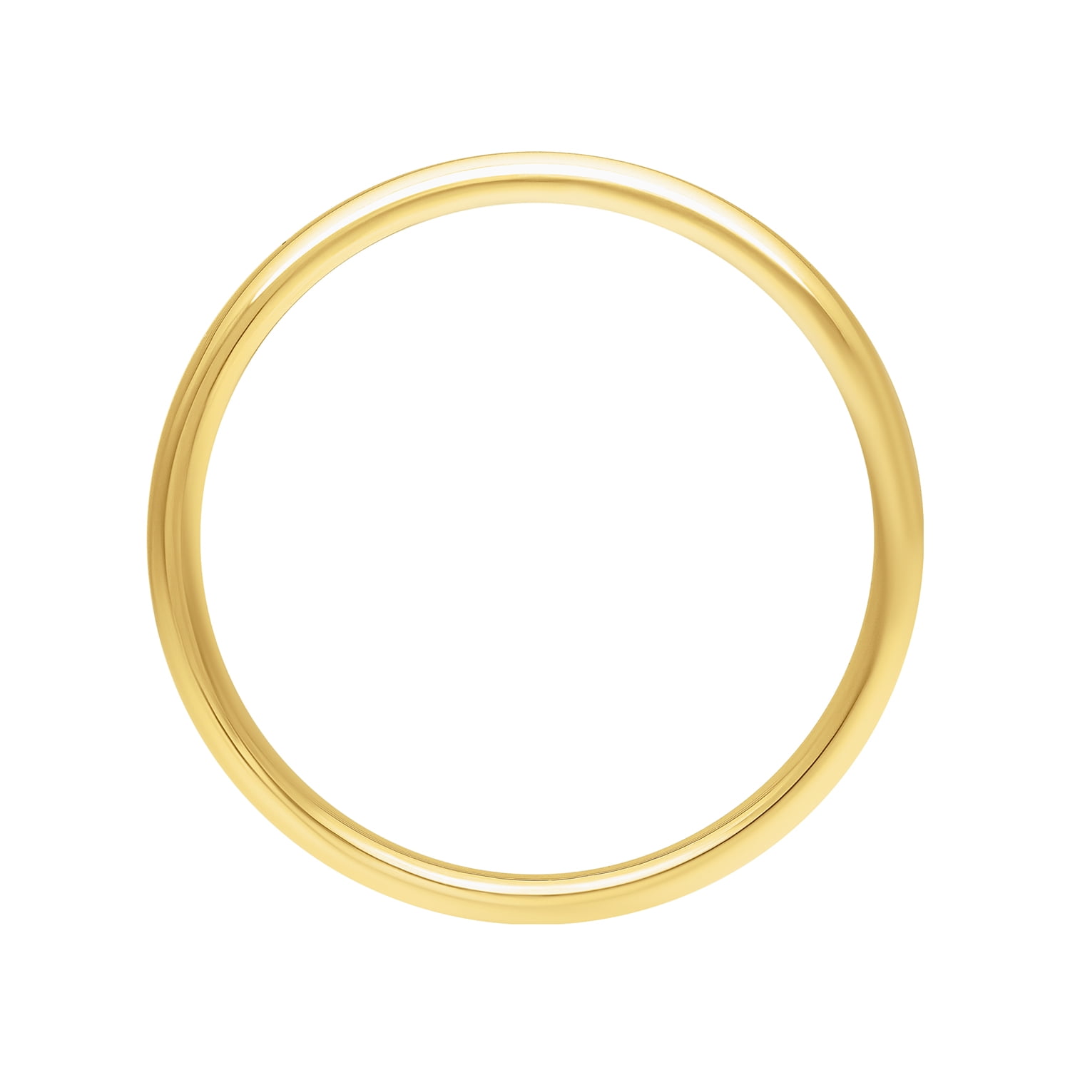 Brilliance Fine Jewelry 4mm 18KT Yellow Gold over 925 Sterling Silver Comfort Fit Men's Wedding Band