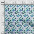 thumbnail image 2 of oneOone Cotton Cambric Light Blue Fabric Mushroom Dress Material Fabric Print Fabric By The Yard 56 Inch Wide, 2 of 5
