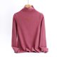 thumbnail image 1 of Ropa interior térmica para mujer, camiseta básica de cuello semialto, ropa interior térmica de manga larga de terciopelo alemán grueso, pijama de poliéster para mujer, 1 of 3