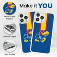 thumbnail image 2 of Kansas Jayhawks HD Phone Case Compatible with Apple iPhone 15 (Stripe) by Affinity Bands, 2 of 3