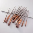 thumbnail image 2 of Makeup Brushes Set, Professional Cosmetic Brush Kit, 13-Piece Facial Eye Lip Blush Concealer Powder Brushes with Soft Synthetic Bristles, Durable Aluminum Handles, Lightweight and Portable Design, 2 of 2