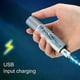thumbnail image 4 of Compact USB Rechargeable LED Torch, Waterproof Zoom Flashlight, Portable Outdoor Work Light, Telescopic Powerful Lamp, 4 of 5