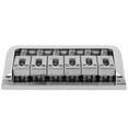 thumbnail image 1 of Metal 6 Strings Fixed Hardtail Guitar Bridge Top Load Guitar Tailpiece Electric Guitar Hardtail Saddle Bridge Replacement, 1 of 7